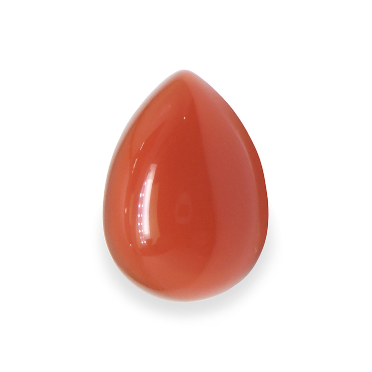 6.23 Ct. Orangey Red Cabochon Carnelian