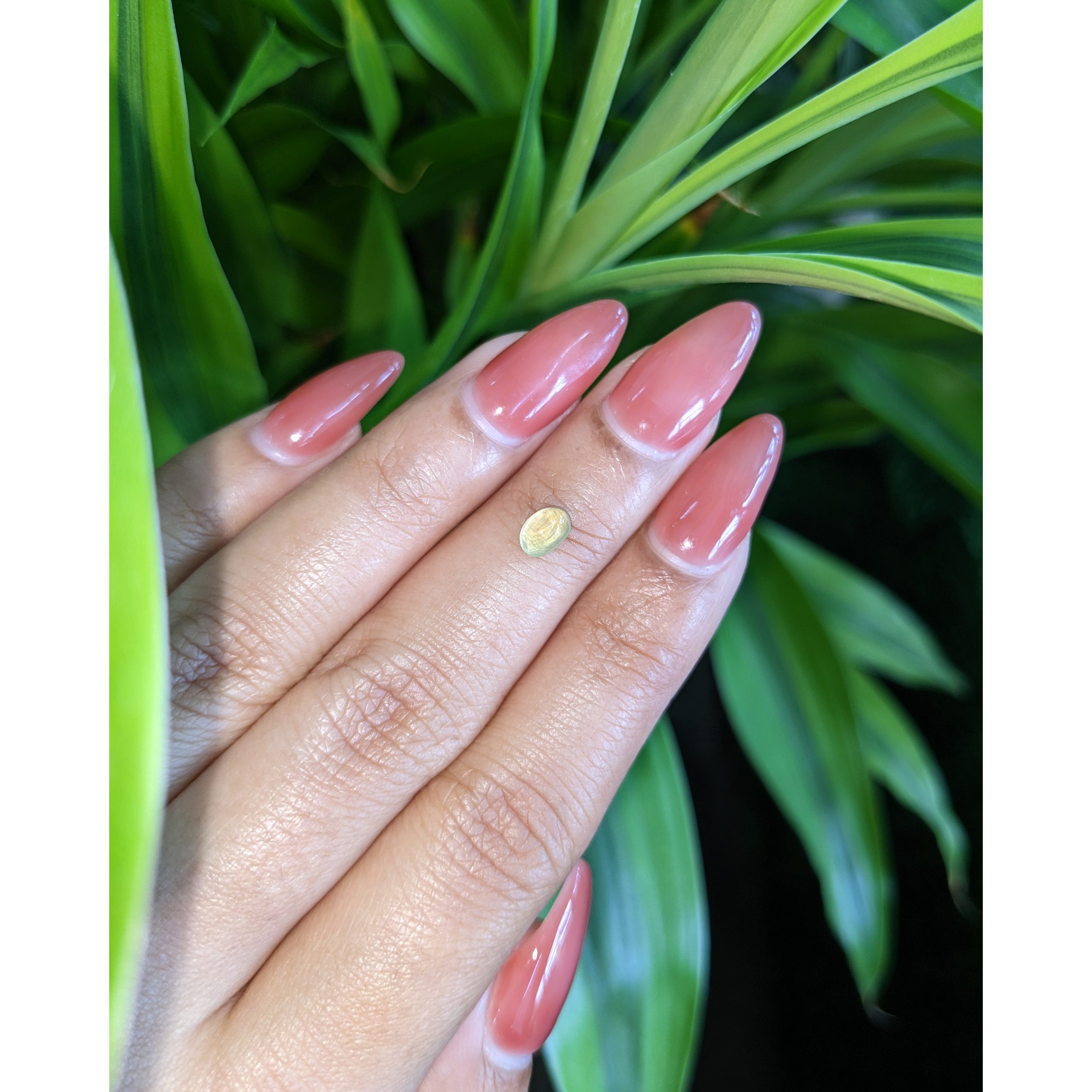 0.84 Ct. Greenish Yellow Cabochon Chrysoberyl - Image 3