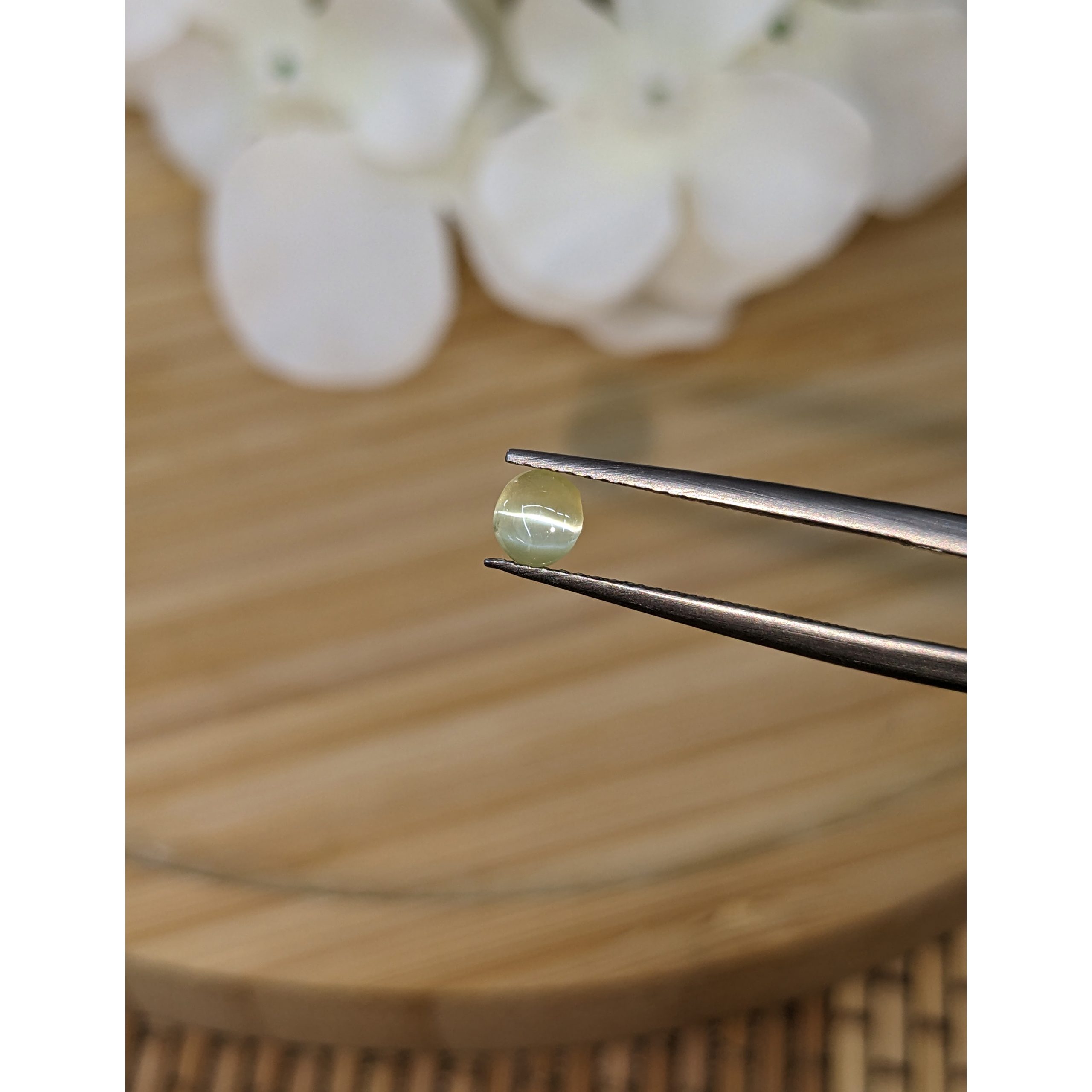 0.55 Ct. Greenish Yellow Cabochon Chrysoberyl - Image 2