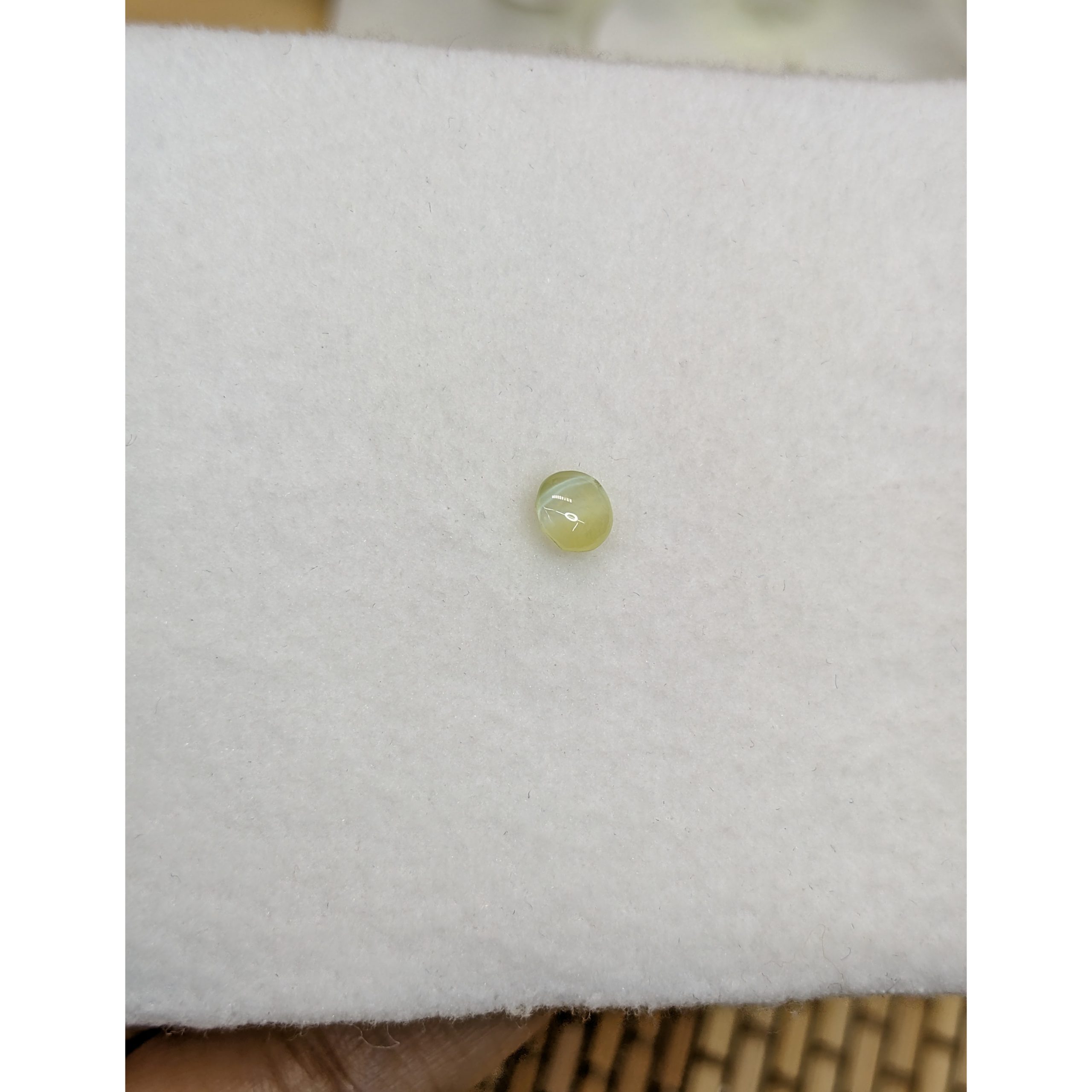 0.55 Ct. Greenish Yellow Cabochon Chrysoberyl - Image 3