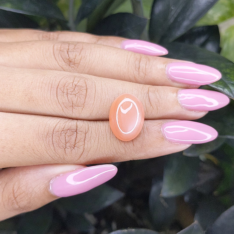 9.96 Ct. Peach Cabochon Moonstone - Image 2