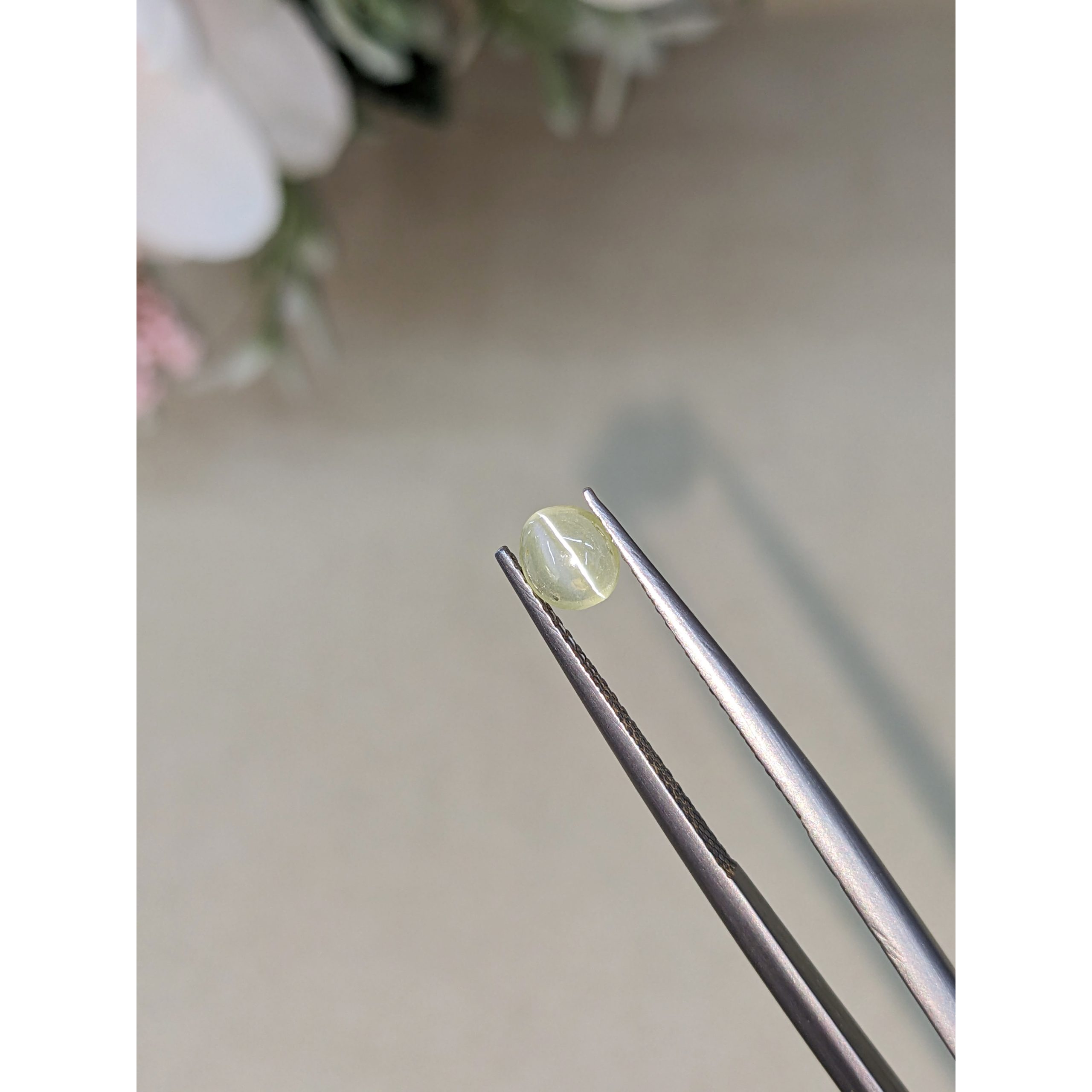 0.50 Ct. Yellowish Green Cabochon Chrysoberyl - Image 2