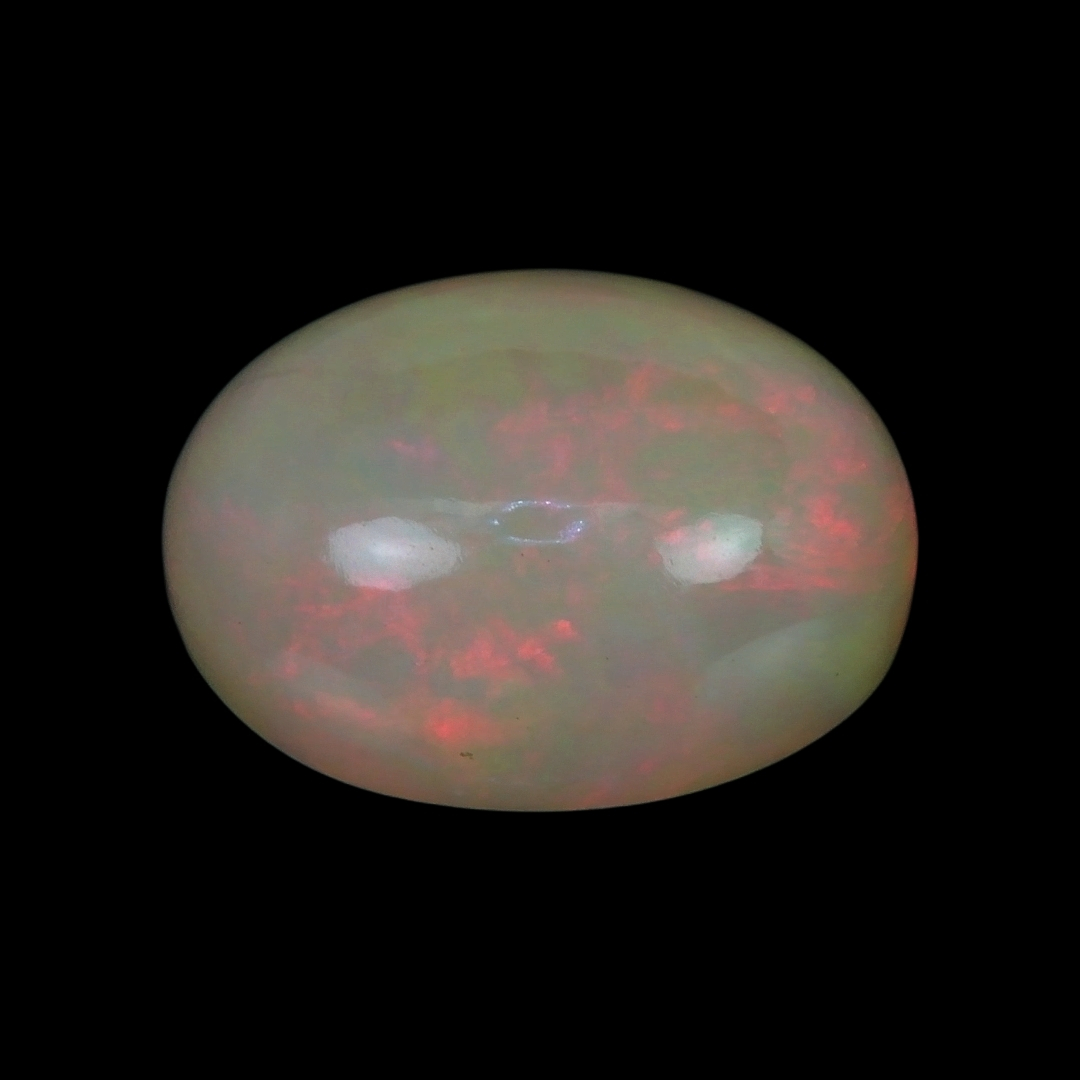 5.84 Ct. Multi Color Cabochon White Opal (Light Opal)