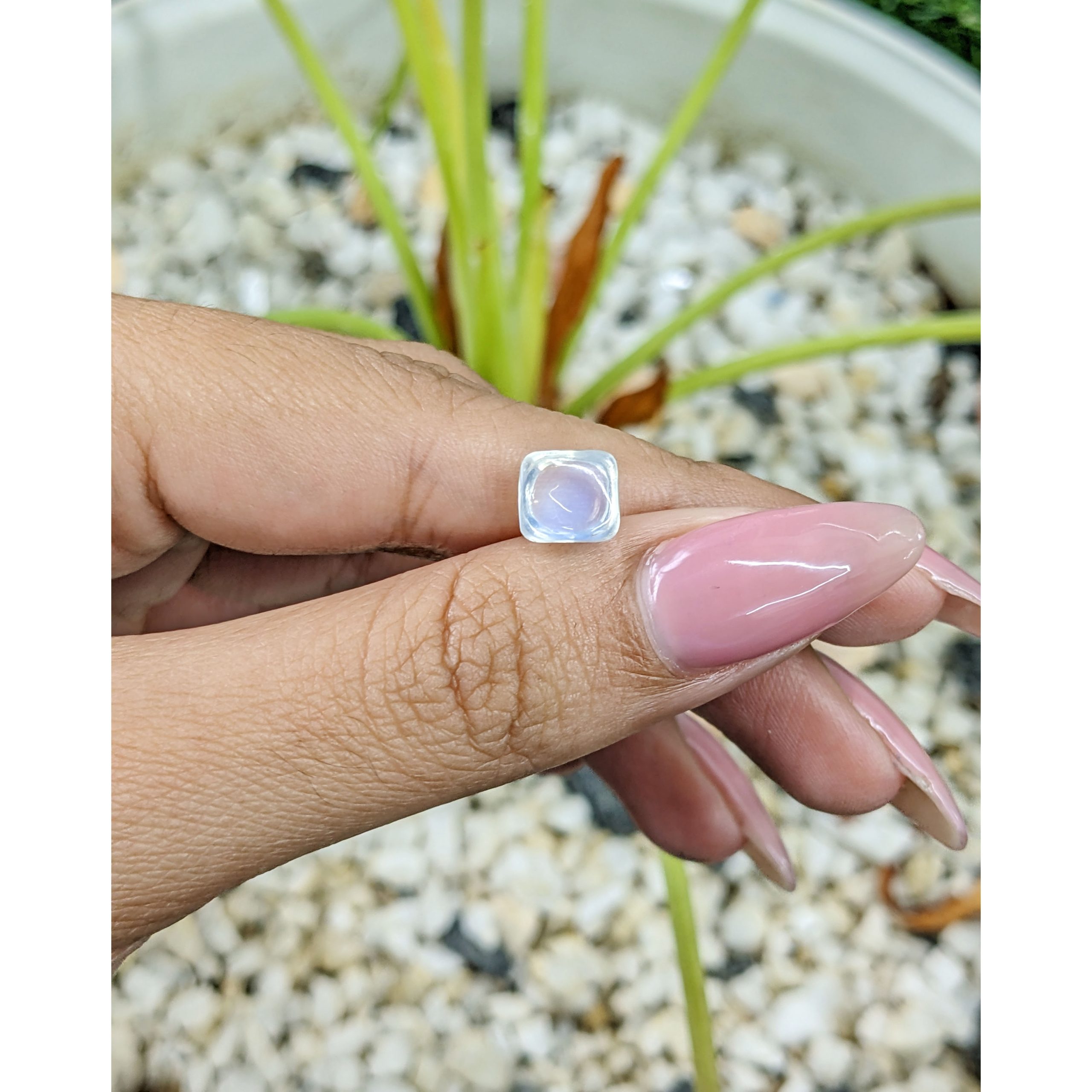 2.52 Ct. Blue Flash Cabochon Moonstone - Image 2