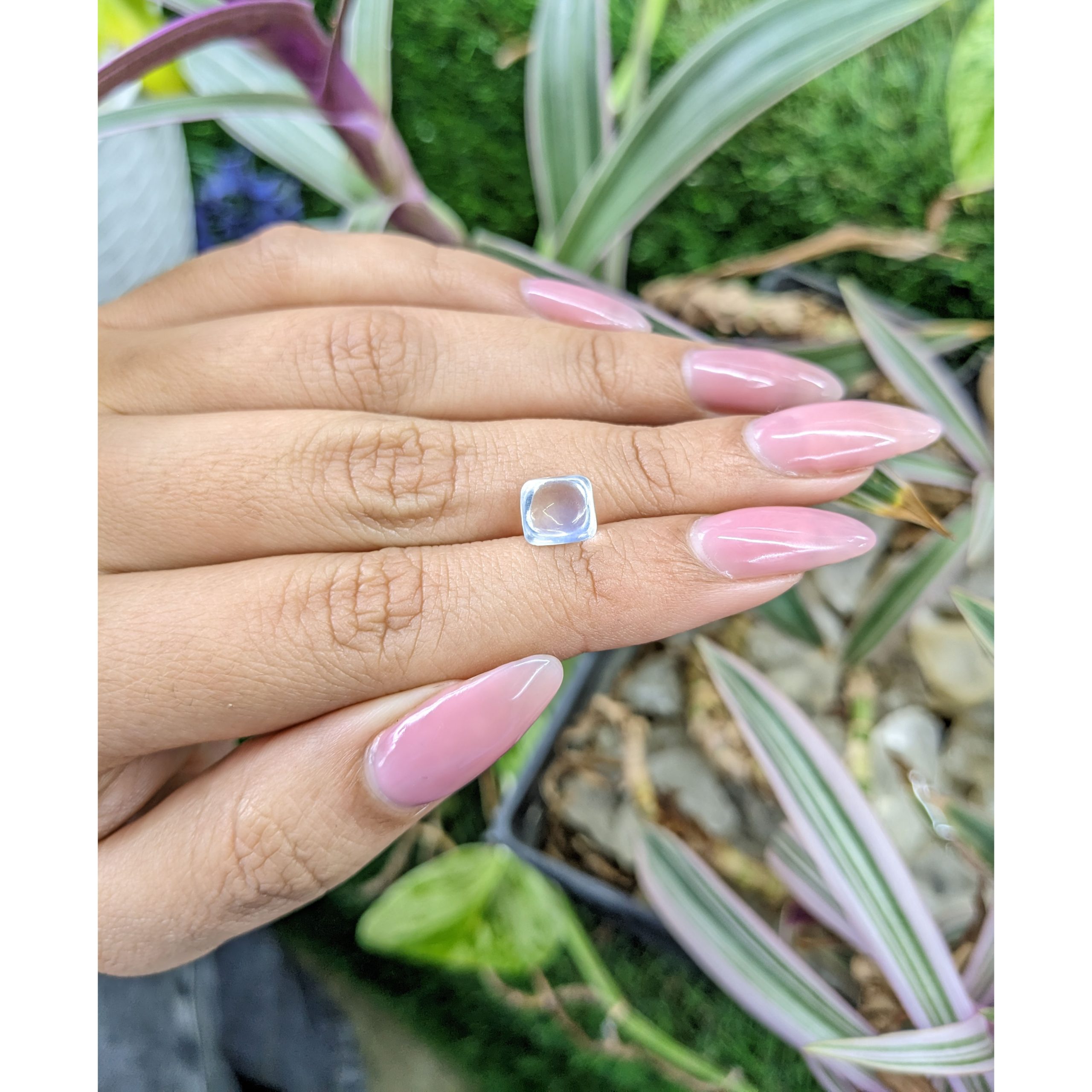 2.52 Ct. Blue Flash Cabochon Moonstone - Image 3